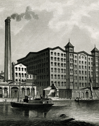 Havemeyer and Elder Sugar Refinery. Atlantic Publishing and Engraving Company. ca. 1870. M1979.1.1. Brooklyn Historical Society.