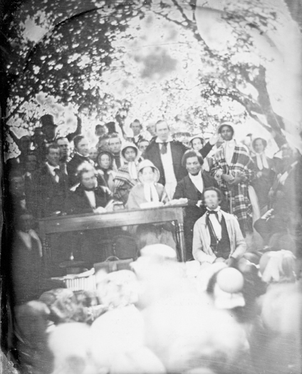 [Ezra Greenleaf Weld, Fugitive Slave Law Convention, Cazenovia, NY] August 22, 1850. Daguerreotype. Courtesy of Madison County Historical Society.